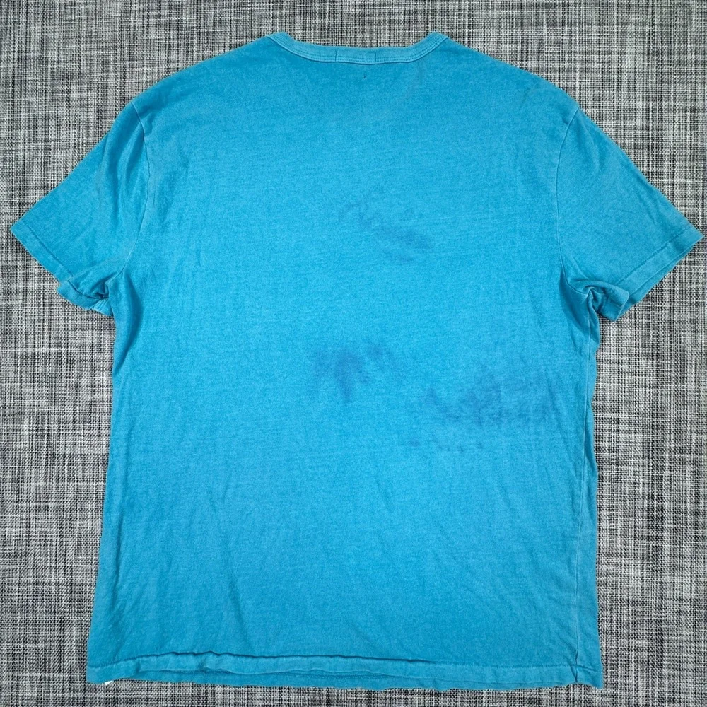 Polo Ralph Lauren Men's Large Blue Hawaii Surf Riders Graphic Tee Classic Fit